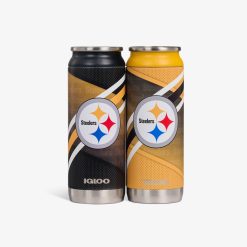 lgloo Outdoor ColdMax Pittsburgh Steelers Home & Away 16 Oz Can 2-Pack