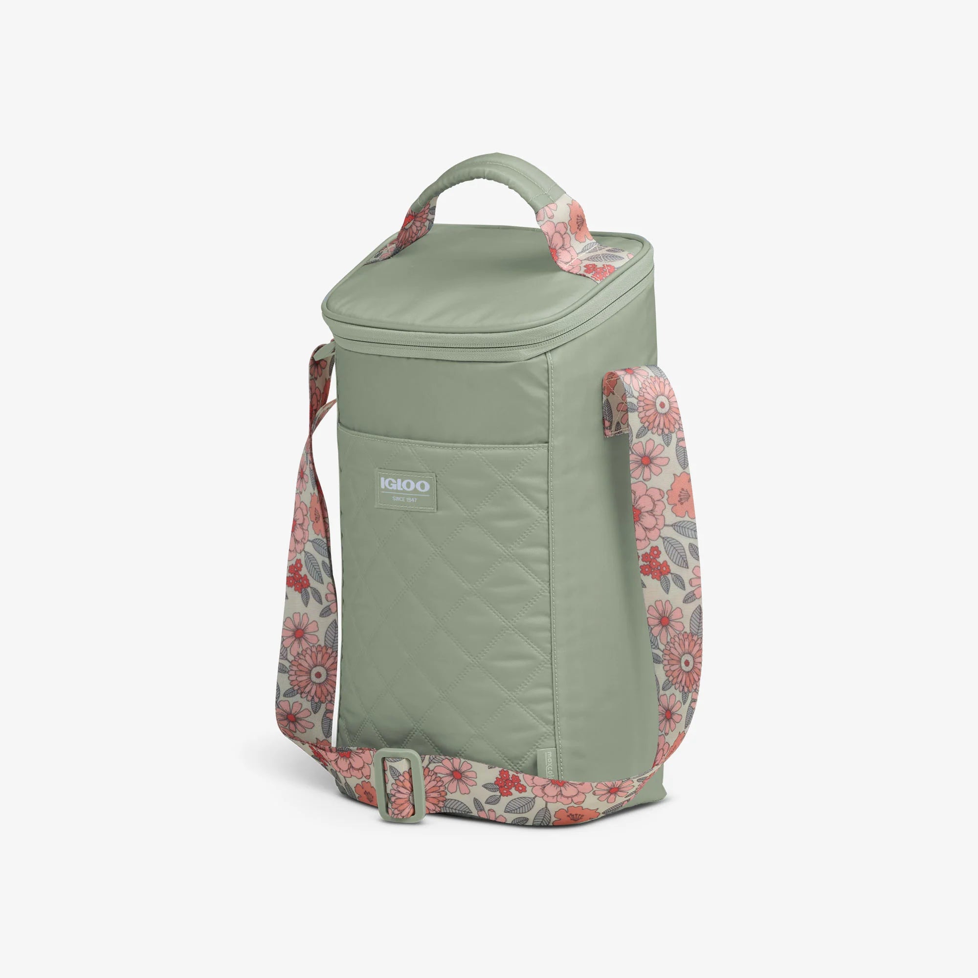 lgloo Outdoor ColdMax Floral lgloo Outdoor ColdMax MaxCold DUO Vertical CrossbodyCooler Bag - Image 2