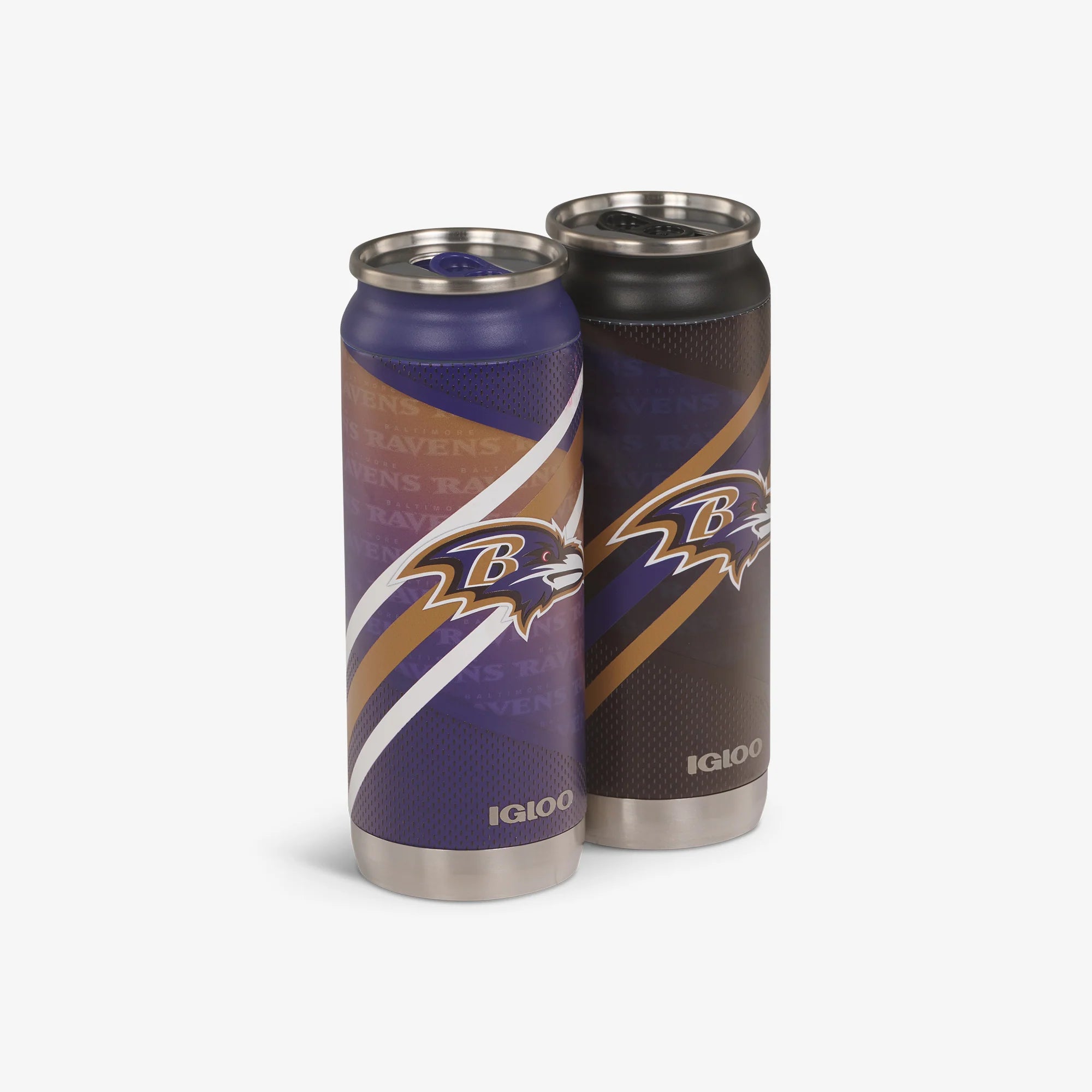 lgloo Outdoor ColdMax Baltimore Ravens Home & Away 16 Oz Can 2-Pack - Image 4