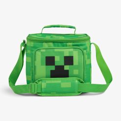 lgloo Outdoor ColdMax Minecraft Creeper Square Lunch Cooler Bag