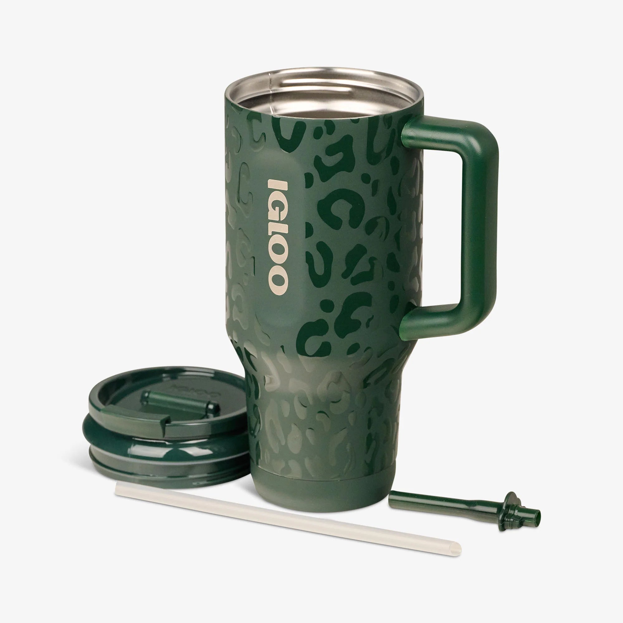 lgloo Outdoor ColdMax NFL 32 Oz Leopard Flip n Sip Travel Mug - Image 3