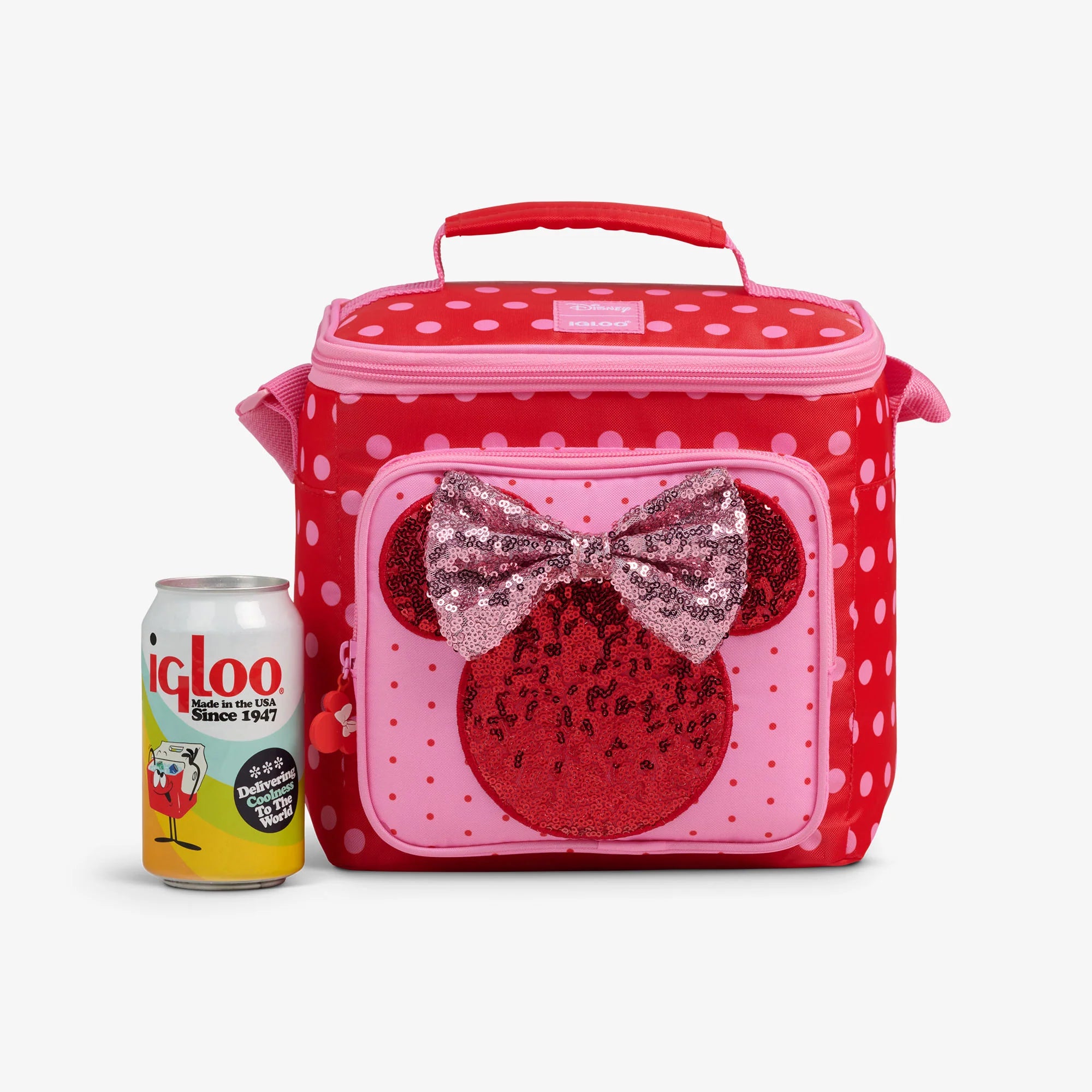 lgloo Outdoor ColdMax Disney Minnie Mouse Polka Dots Square Lunch Cooler Bag - Image 7