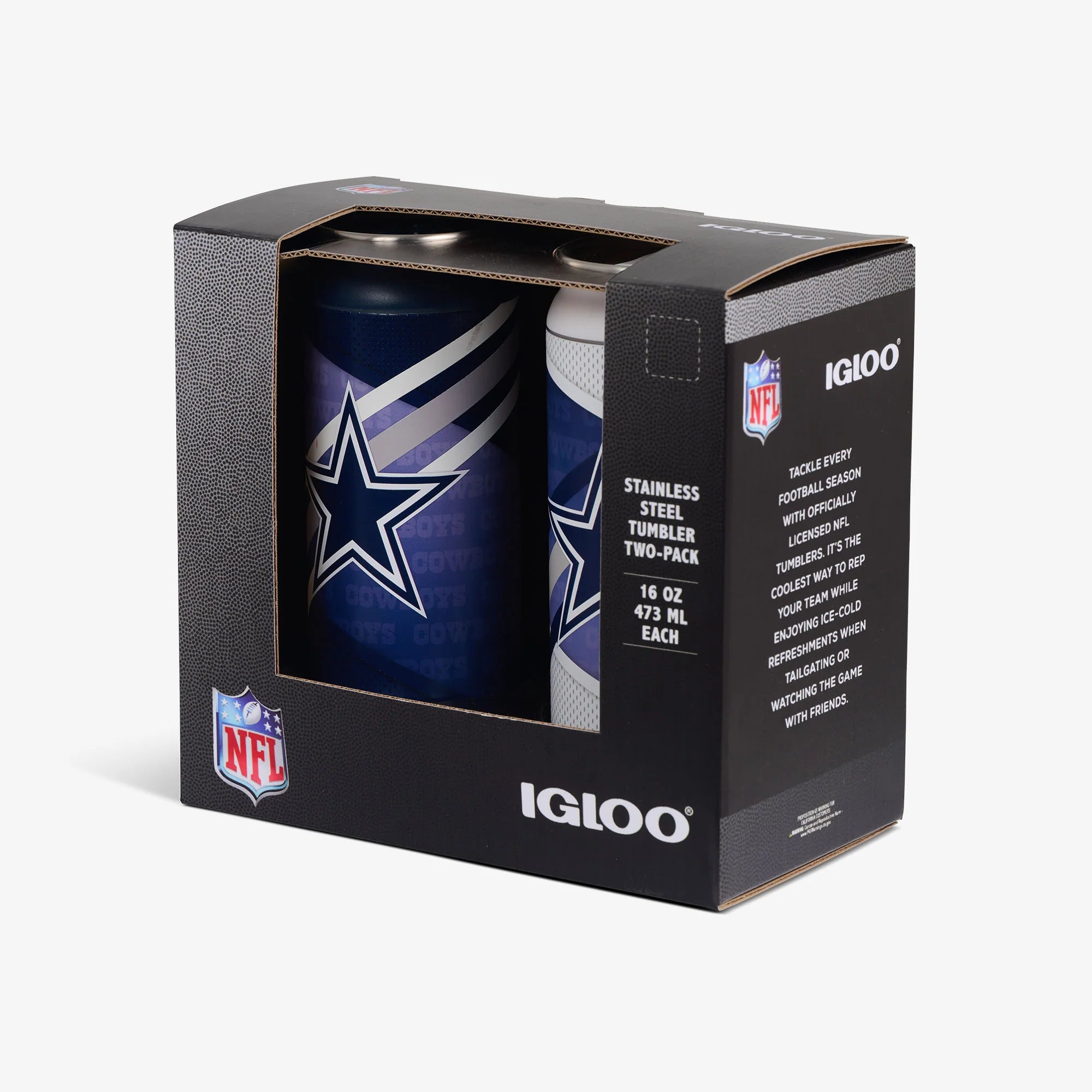 lgloo Outdoor ColdMax Dallas Cowboys Home & Away 16 Oz Can 2-Pack - Image 5