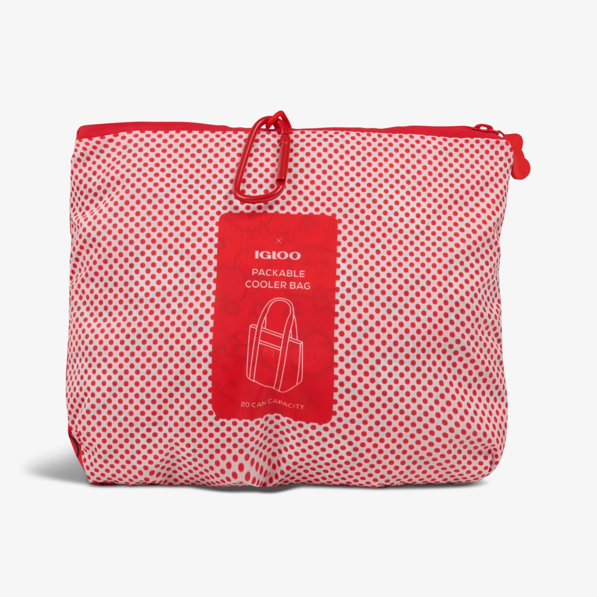 lgloo Outdoor ColdMax Hello Kitty Red Apples Packable Puffer 20-Can Cooler Bag - Image 3