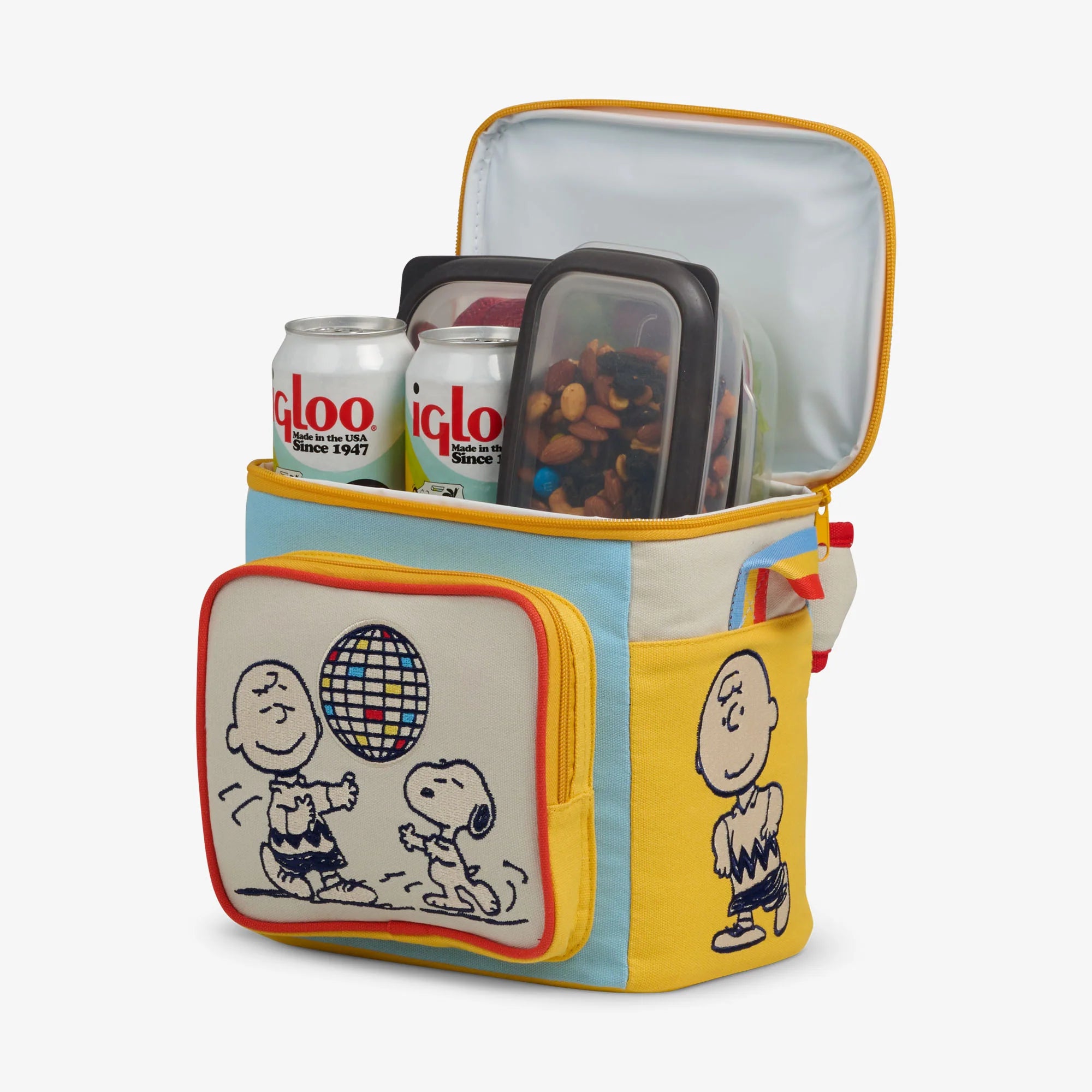 lgloo Outdoor ColdMax Snoopy Disco Party Square Lunch Cooler Bag - Image 3