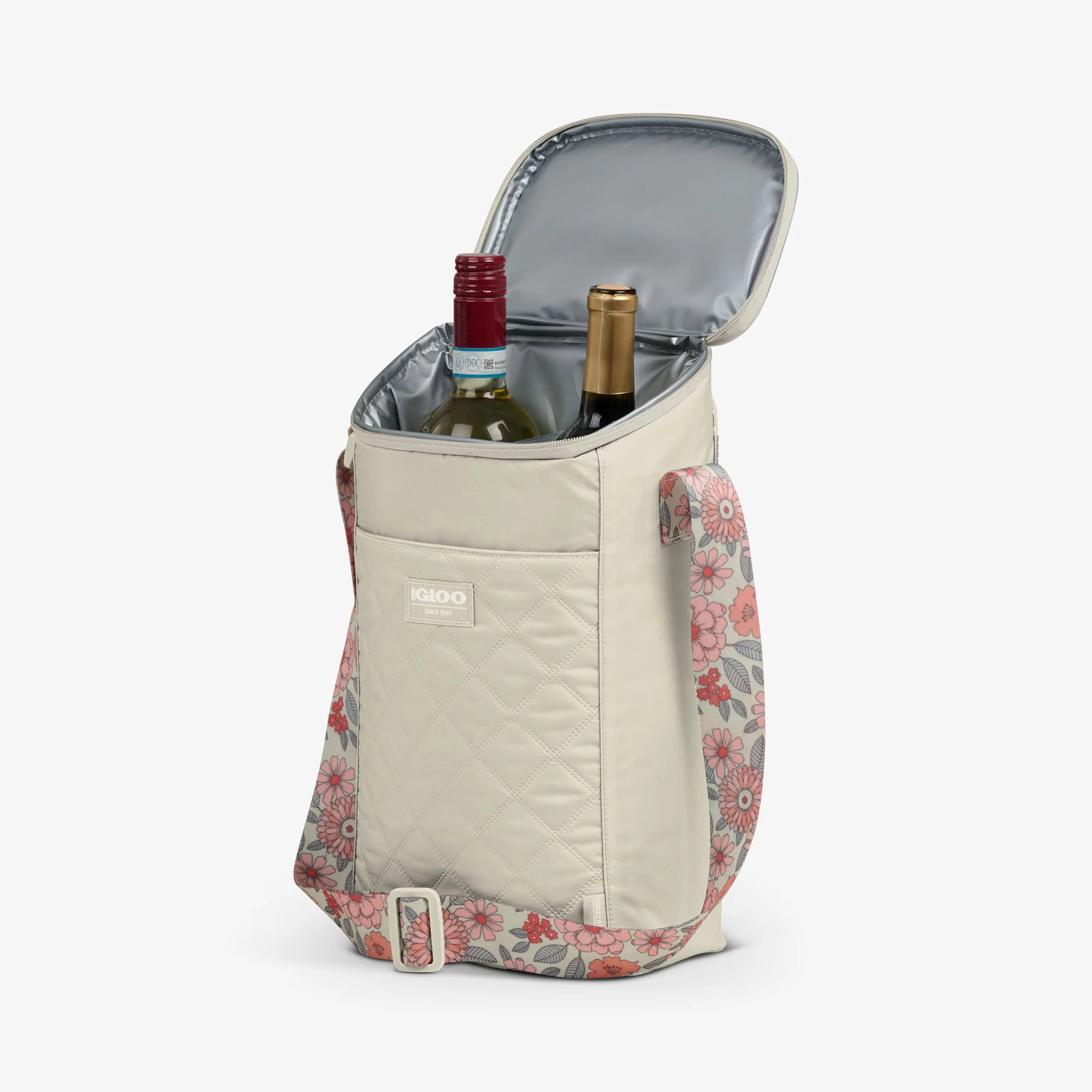 lgloo Outdoor ColdMax Floral lgloo Outdoor ColdMax MaxCold DUO Vertical CrossbodyCooler Bag - Image 8