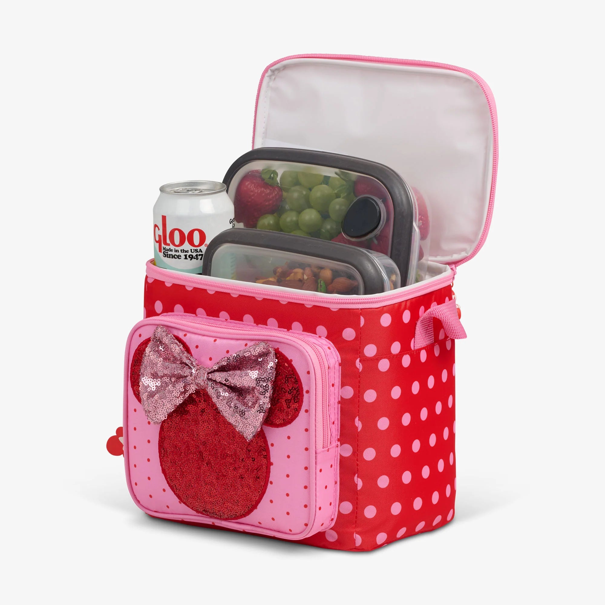 lgloo Outdoor ColdMax Disney Minnie Mouse Polka Dots Square Lunch Cooler Bag - Image 3
