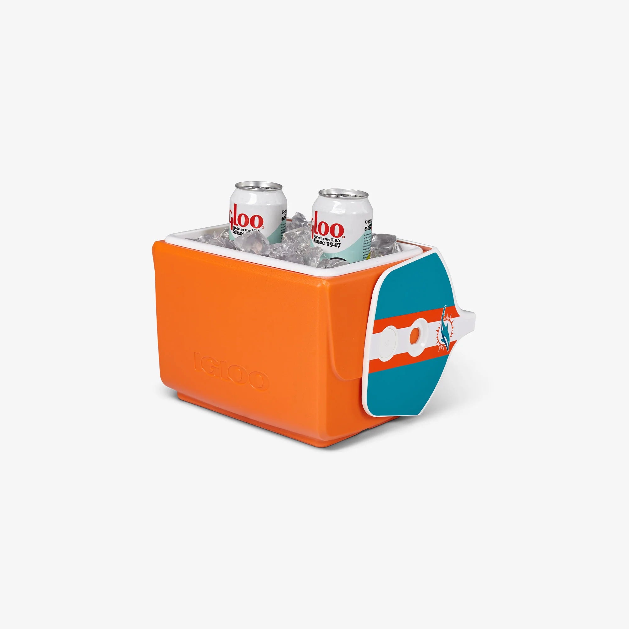 lgloo Outdoor ColdMax Miami Dolphins Little Playmate 7 Qt Cooler - Image 3
