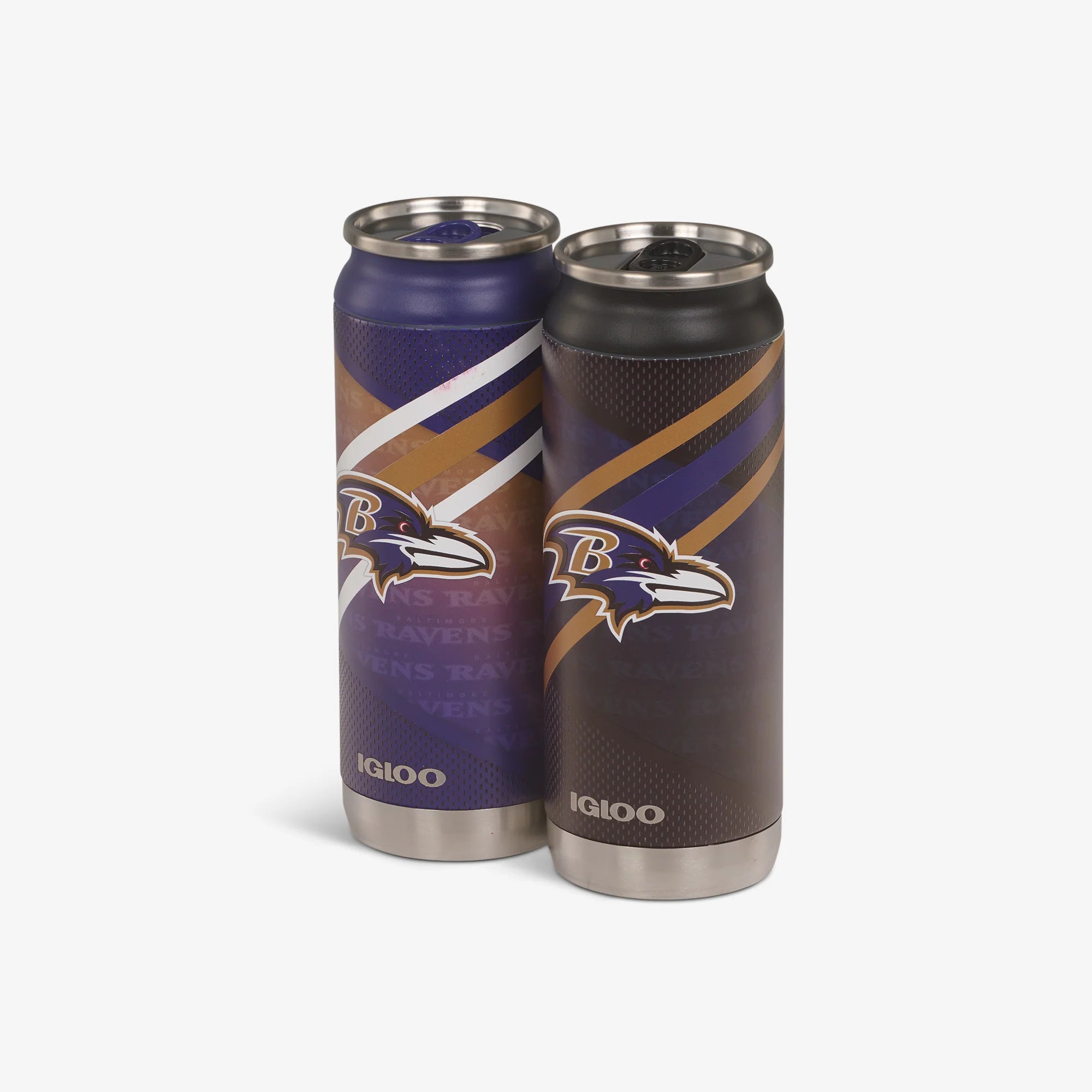 lgloo Outdoor ColdMax Baltimore Ravens Home & Away 16 Oz Can 2-Pack - Image 2