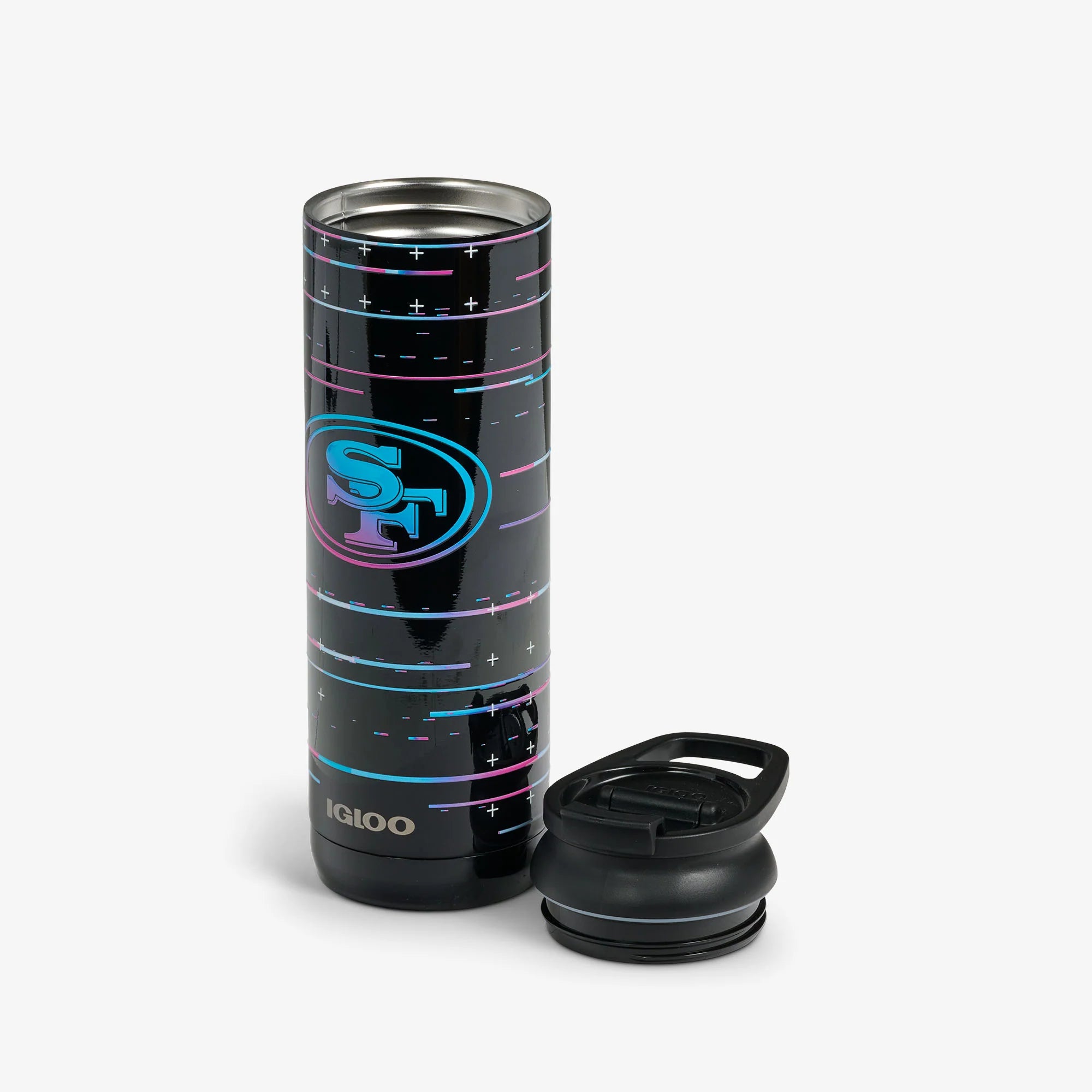 lgloo Outdoor ColdMax NFL Neon San Francisco 49ers 20 Oz Flip n Sip Tumbler - Image 3