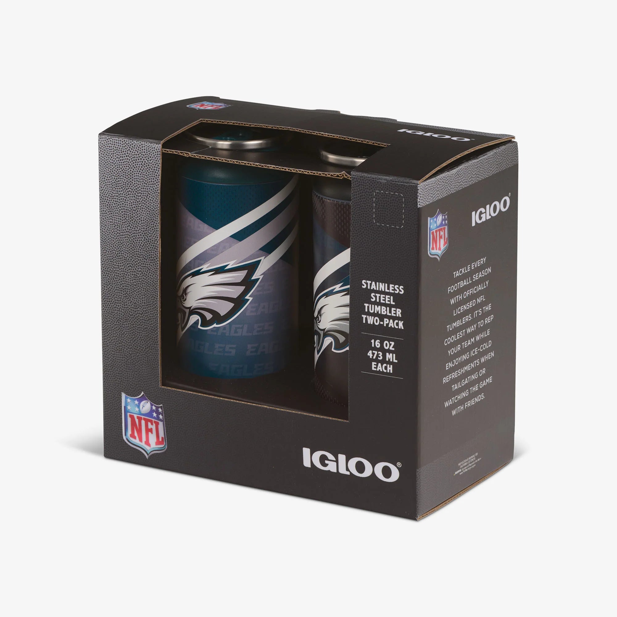 lgloo Outdoor ColdMax Philadelphia Eagles Home & Away 16 Oz Can 2-Pack - Image 5