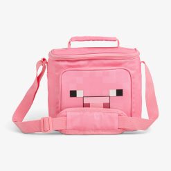 lgloo Outdoor ColdMax Minecraft Pig Square Lunch Cooler Bag