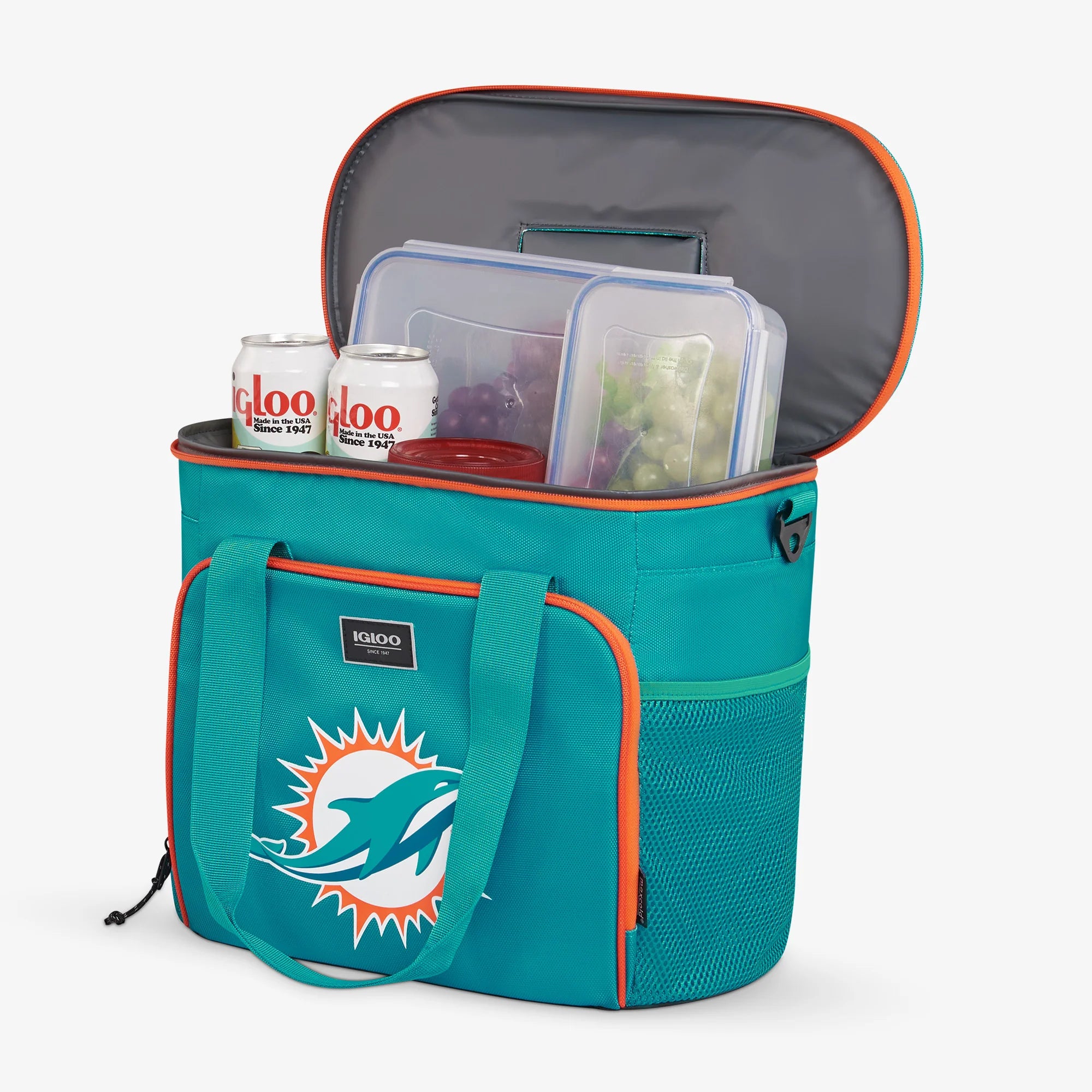lgloo Outdoor ColdMax Miami Dolphins Tailgate Tote - Image 3