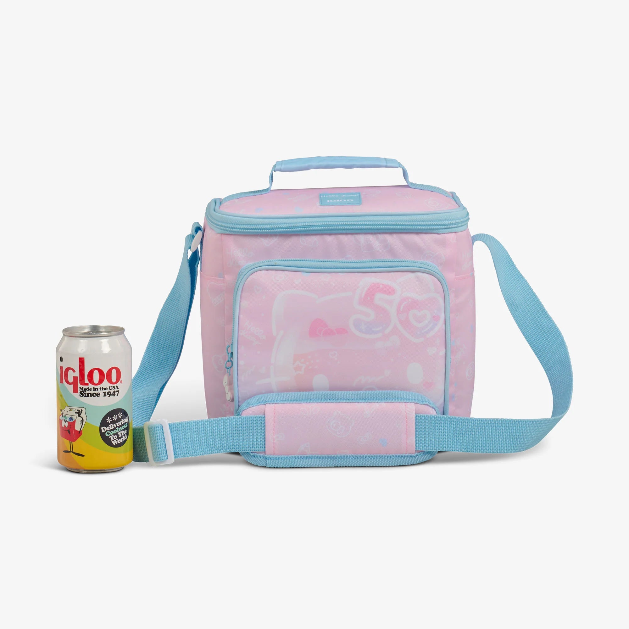 lgloo Outdoor ColdMax Hello Kitty 50th Anniversary Square Lunch Cooler Bag - Image 7