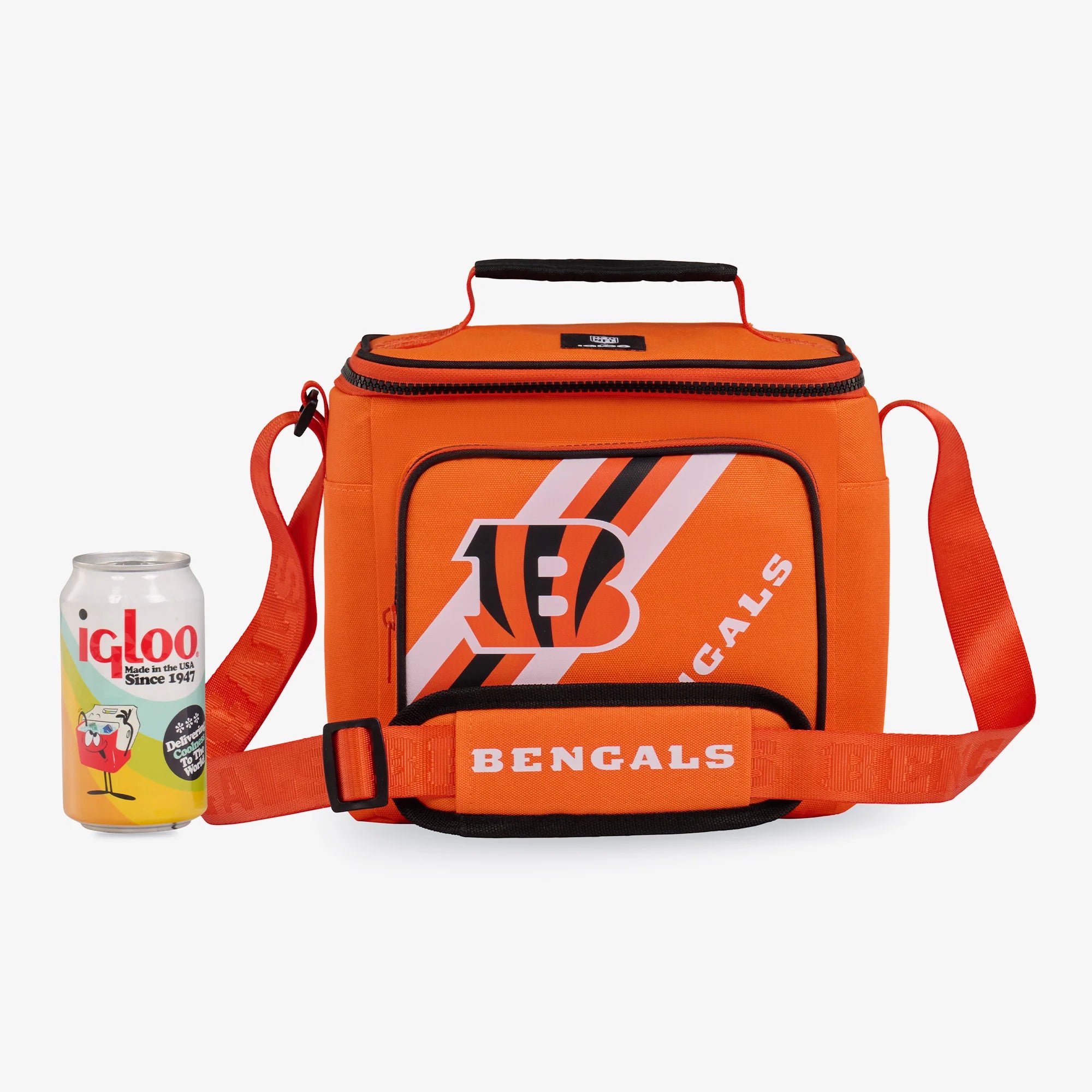 lgloo Outdoor ColdMax Cincinnati Bengals Square Lunch Cooler Bag - Image 5