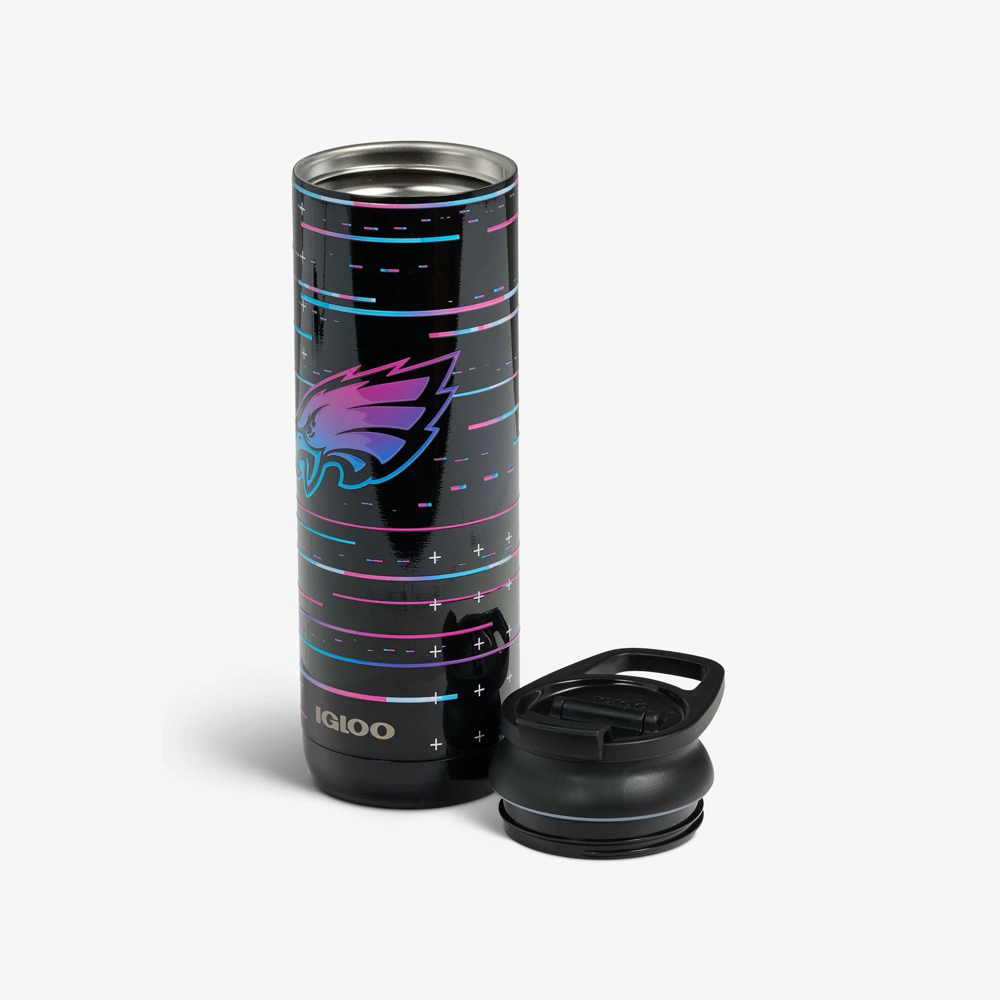 lgloo Outdoor ColdMax NFL Neon Philadelphia Eagles 20 Oz Flip n Sip Tumbler - Image 3