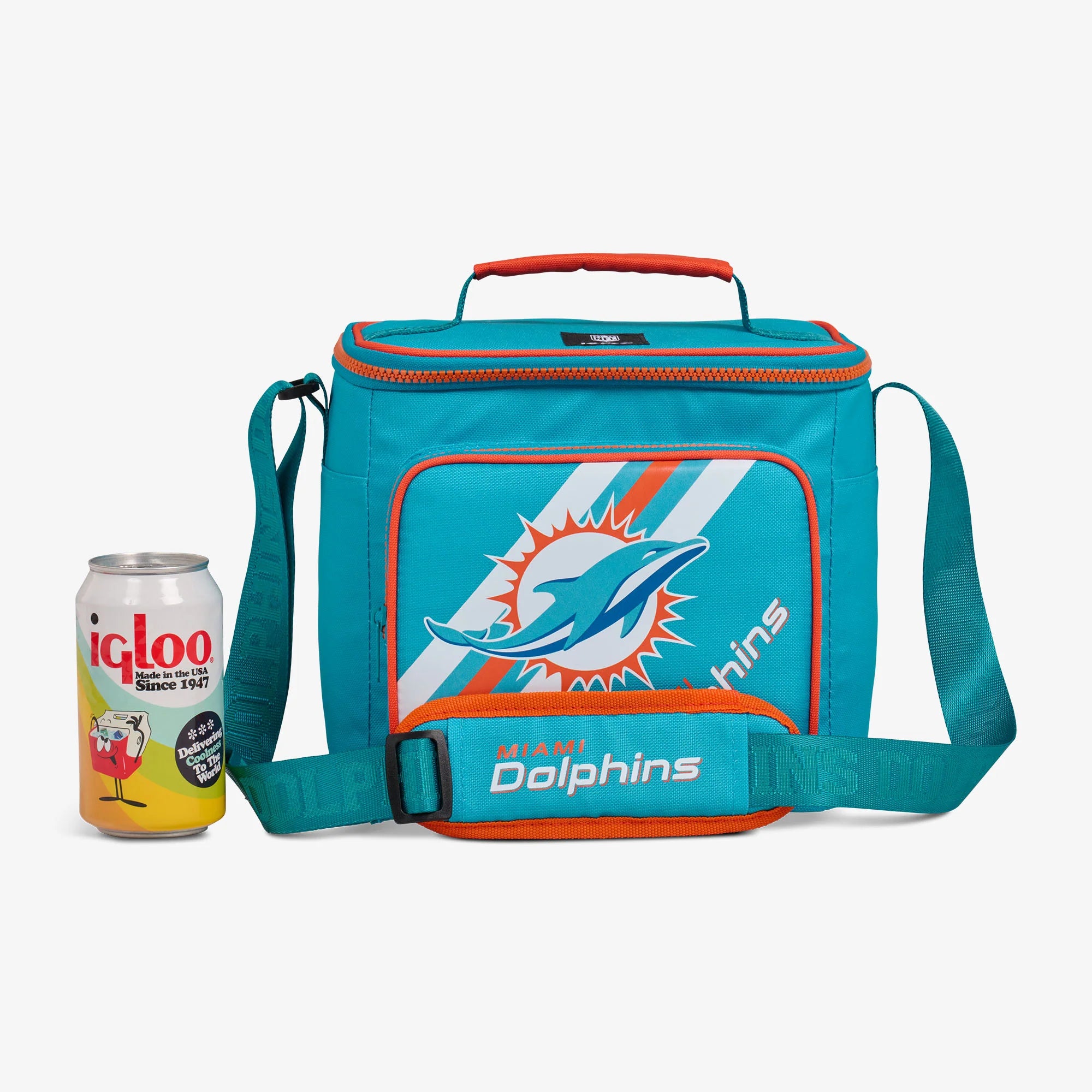 lgloo Outdoor ColdMax Miami Dolphins Square Lunch Cooler Bag - Image 5