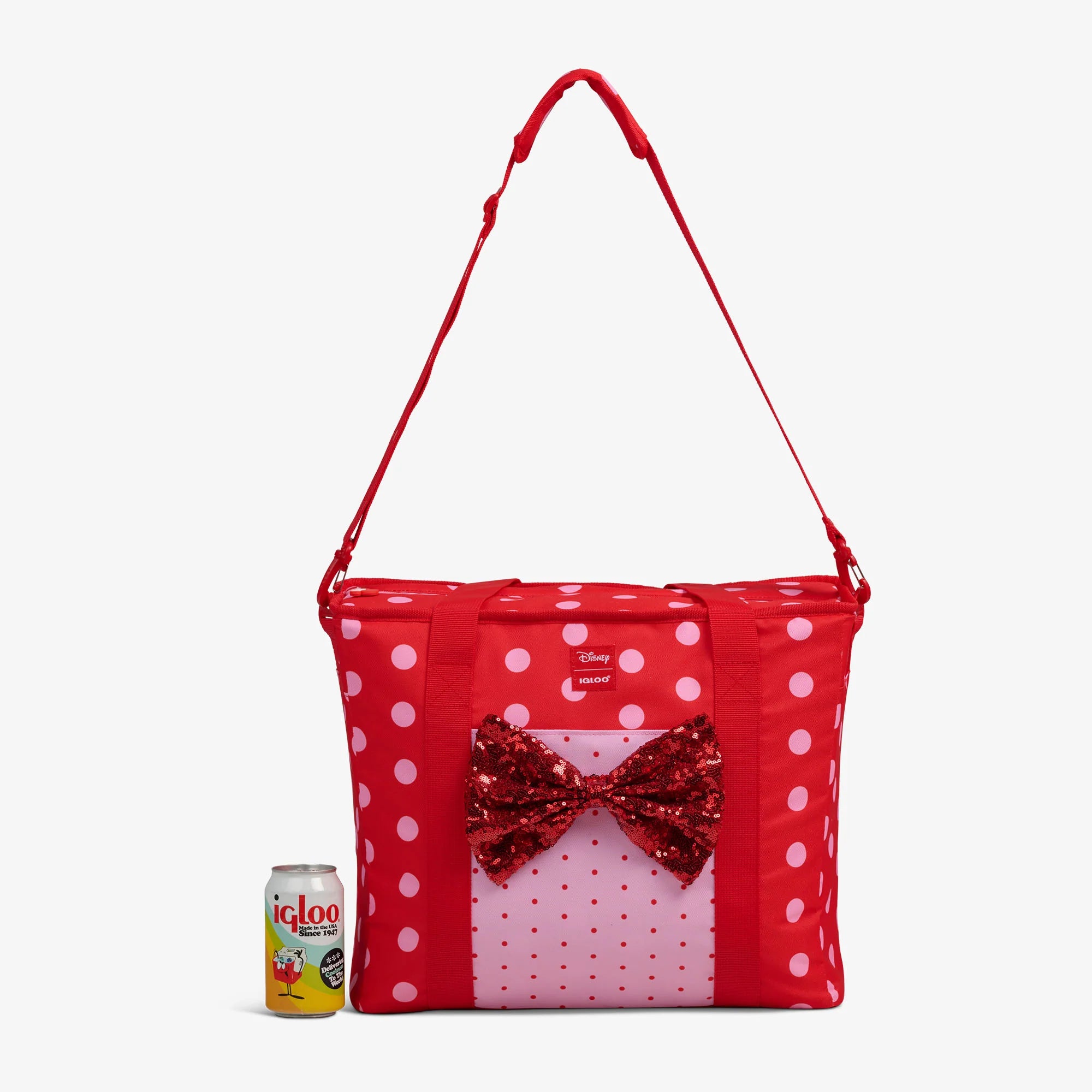 lgloo Outdoor ColdMax Disney Minnie Mouse Polka Dots Dual Compartment Tote Cooler Bag - Image 7