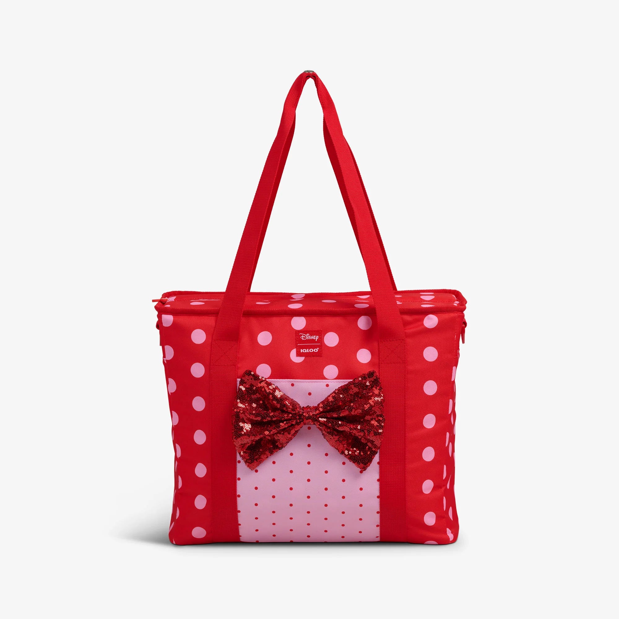 lgloo Outdoor ColdMax Disney Minnie Mouse Polka Dots Dual Compartment Tote Cooler Bag