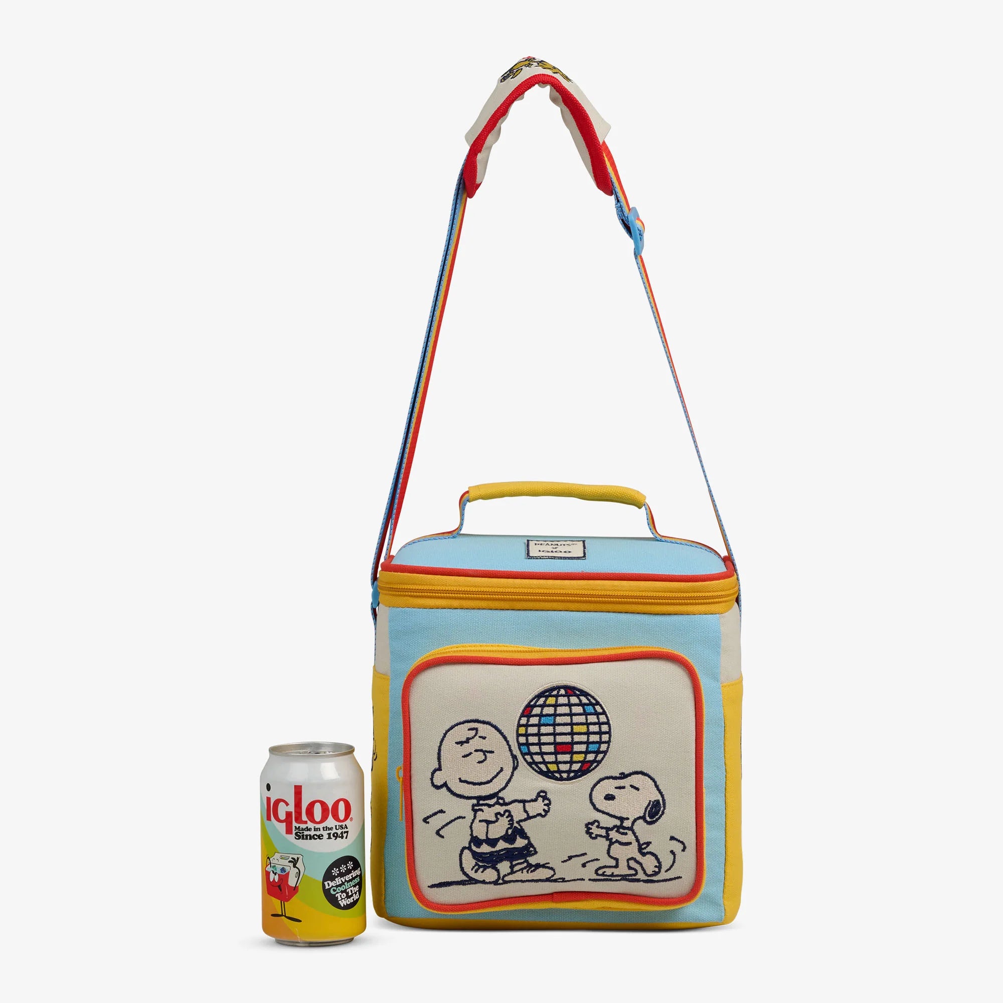 lgloo Outdoor ColdMax Snoopy Disco Party Square Lunch Cooler Bag - Image 5