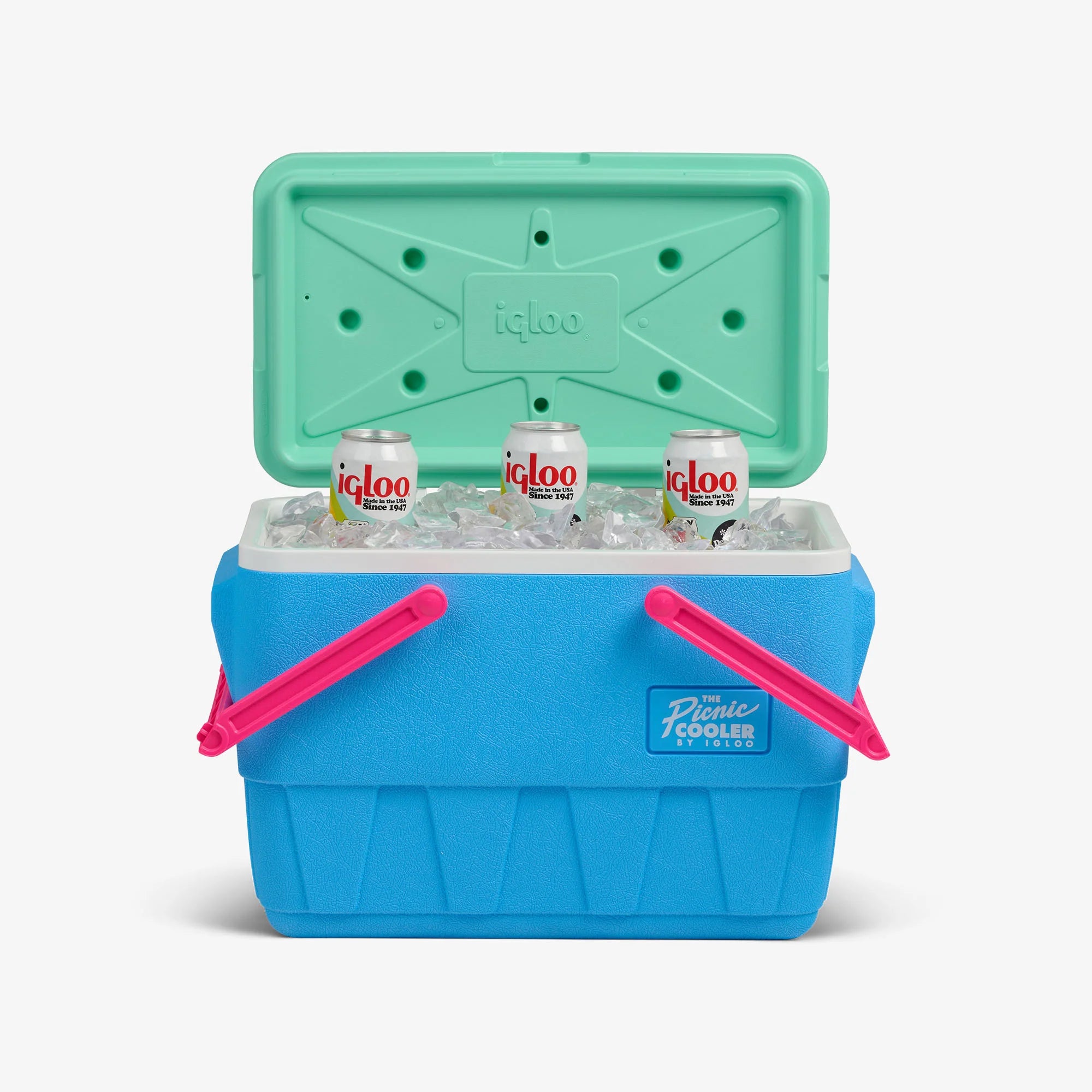 lgloo Outdoor ColdMax Retro Picnic Basket 25 Qt Cooler - Image 21