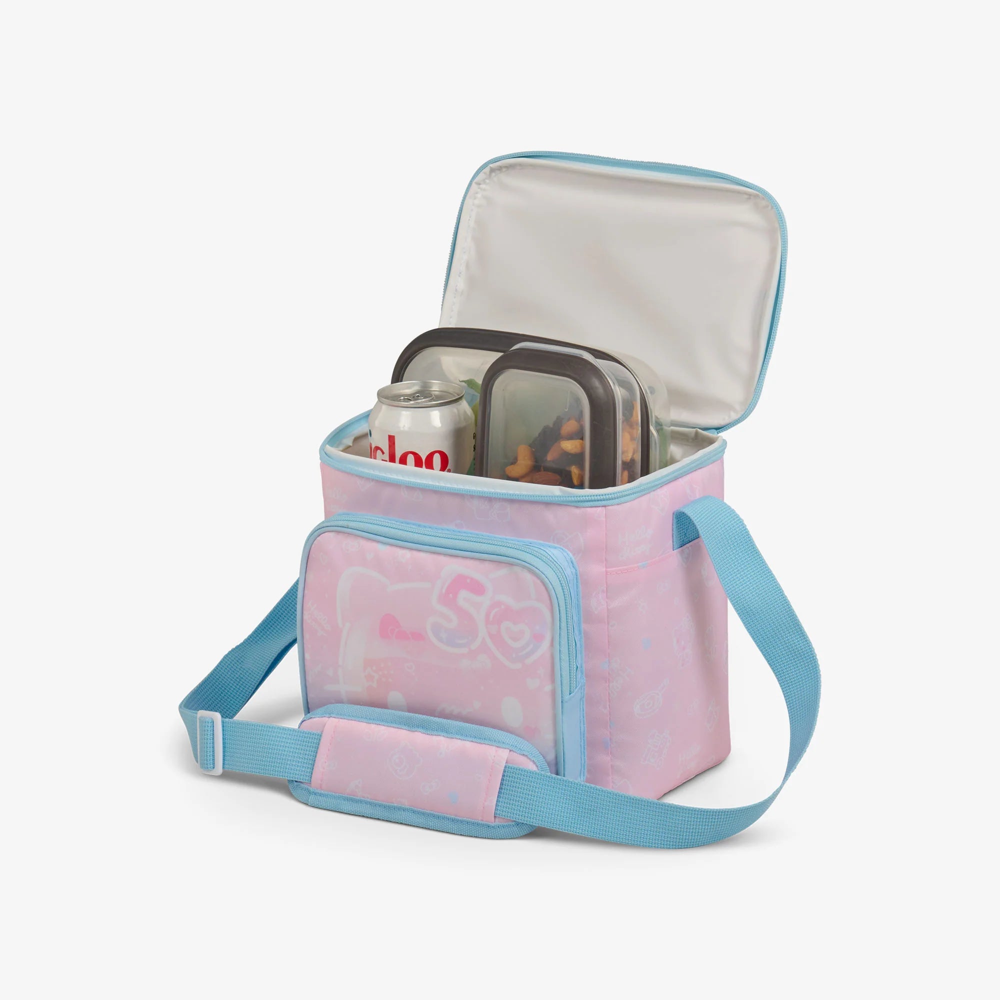 lgloo Outdoor ColdMax Hello Kitty 50th Anniversary Square Lunch Cooler Bag - Image 3