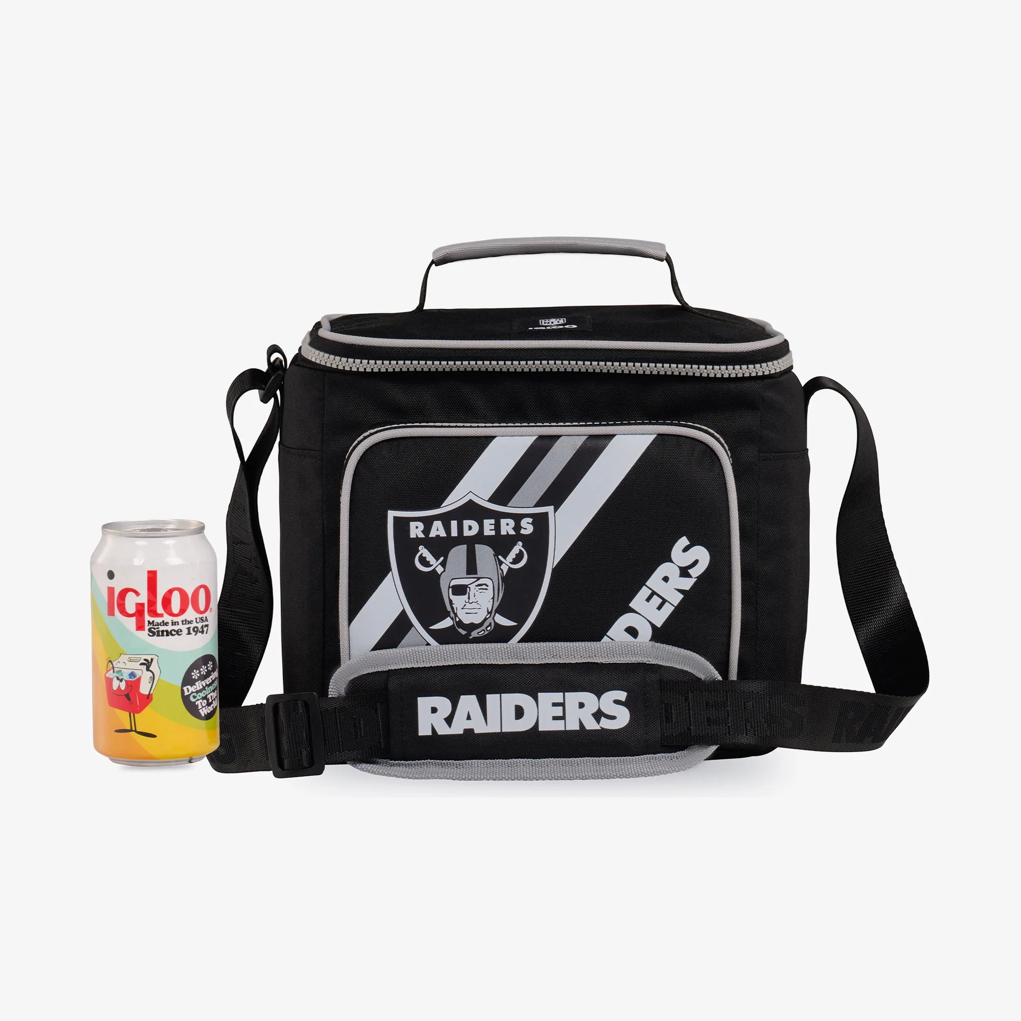 lgloo Outdoor ColdMax Las Vegas Raiders Square Lunch Cooler Bag - Image 5