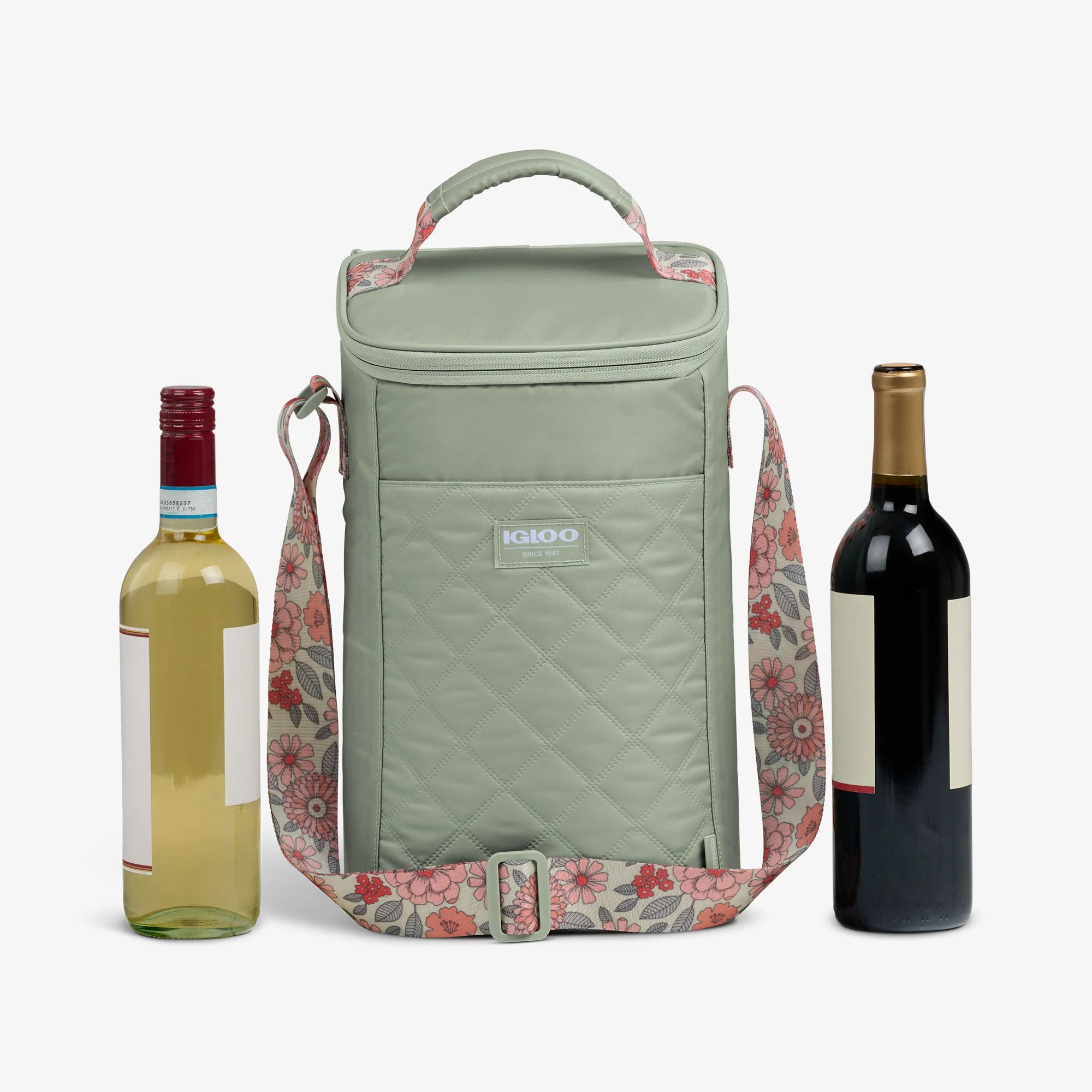 lgloo Outdoor ColdMax Floral lgloo Outdoor ColdMax MaxCold DUO Vertical CrossbodyCooler Bag - Image 6