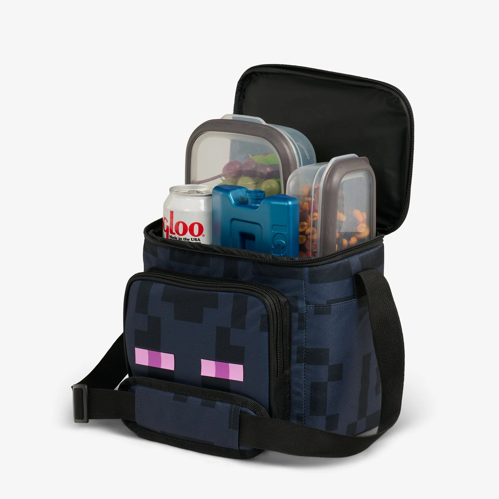 lgloo Outdoor ColdMax Minecraft Enderman Square Lunch Cooler Bag - Image 4