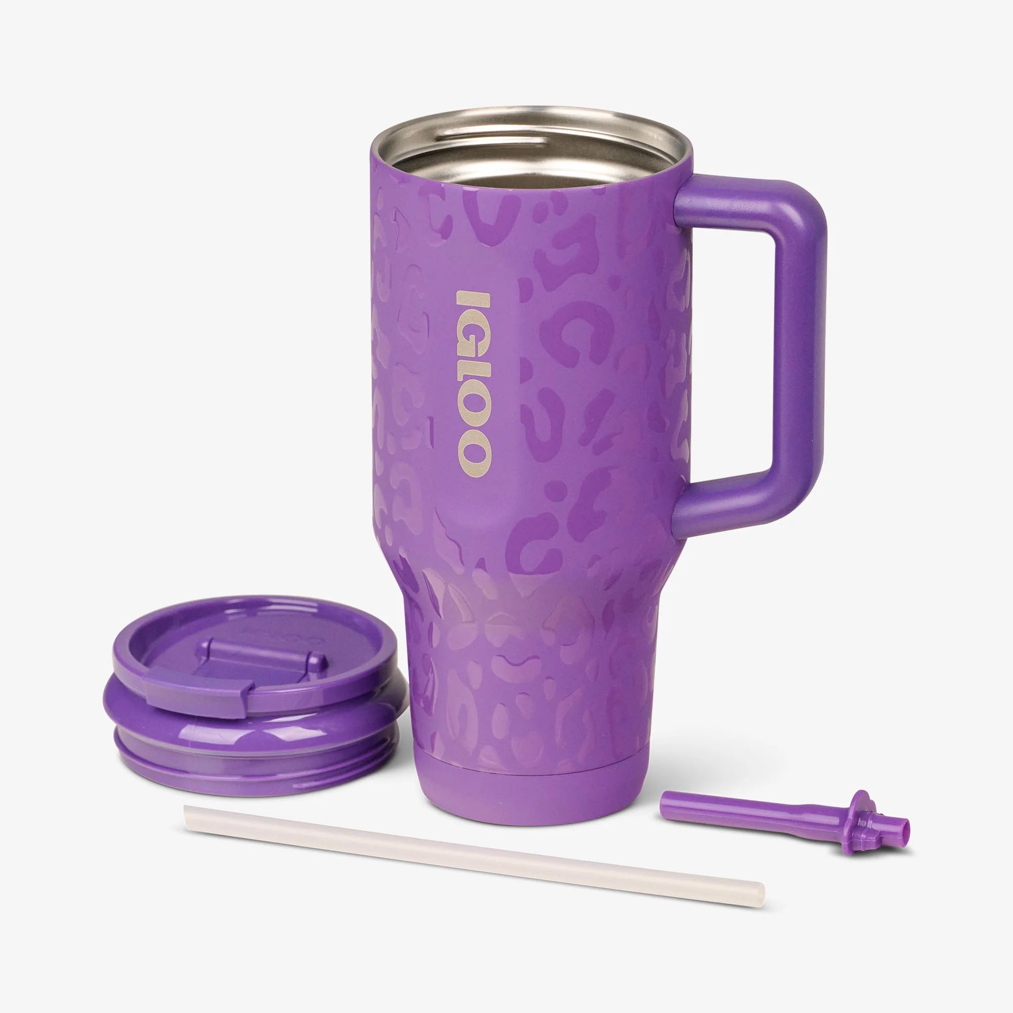 lgloo Outdoor ColdMax NFL 32 Oz Leopard Flip n Sip Travel Mug - Image 9