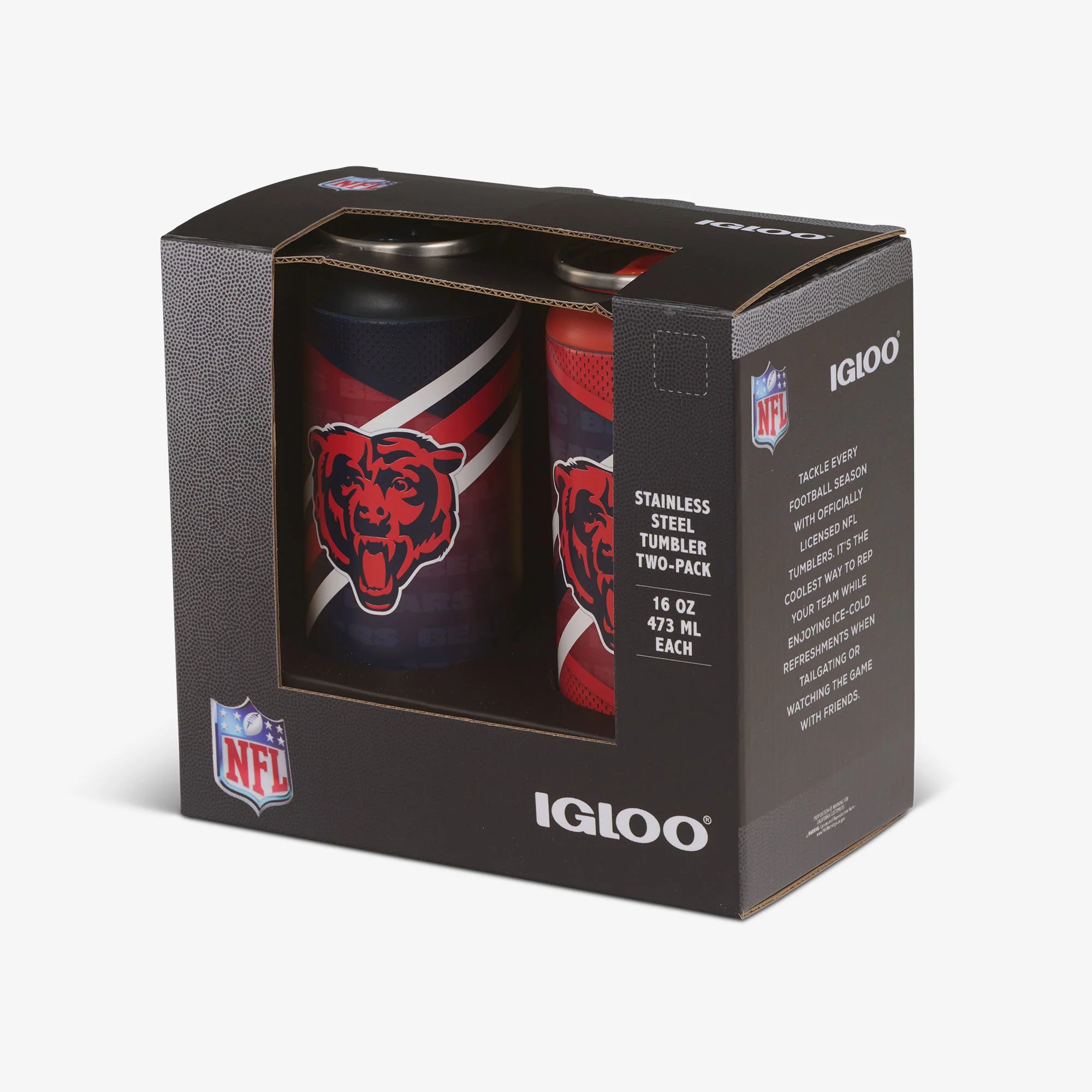 lgloo Outdoor ColdMax Chicago Bears Home & Away 16 Oz Can 2-Pack - Image 5